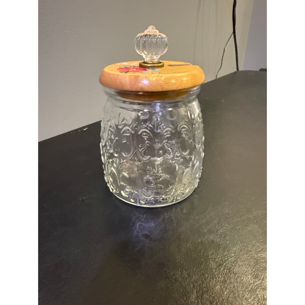 The Pioneer Woman Vintage Retired Floral Honey Jar With Lid